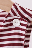 Mississippi Hail State smocked stripe jonjon - Aaria Tees Aaria Tees