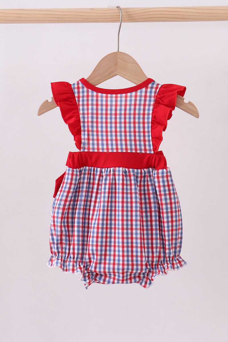 Ole Miss HOTTY TODDY smocked ruffle bubble - Aaria Tees Aaria Tees
