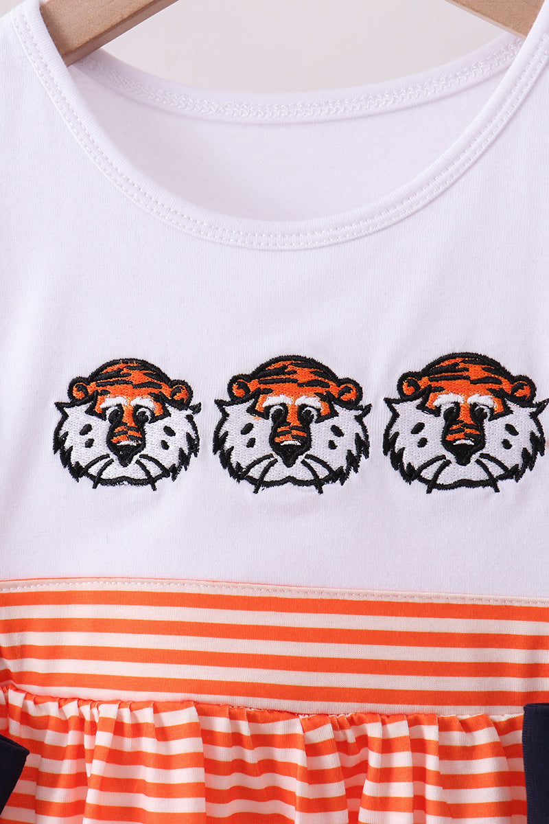 Auburn embroidery ruffle stripe pants set - Aaria Tees Aaria Tees