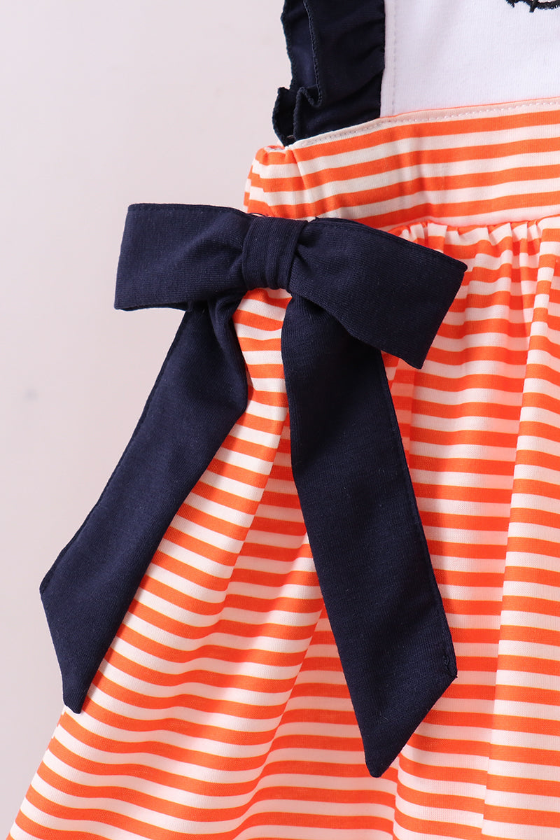 Auburn embroidery ruffle stripe pants set - Aaria Tees Aaria Tees