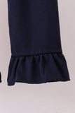Auburn embroidery ruffle stripe pants set - Aaria Tees Aaria Tees