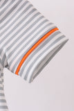 Orange Tennessee embroidery stripe bubble Aaria Tees