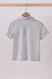 Orange Tennessee embroidery stripe button down shirt - Aaria Tees Aaria Tees
