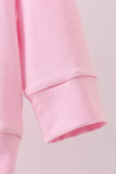 Pink puppy clover embroidery ruffle top - Aaria Tees Aaria Tees