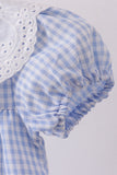 Blue Gingham Lace Bubble Aaria Tees