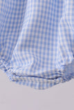 Blue Gingham Lace Bubble Aaria Tees