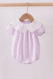 Purple Gingham Lace Bubble Aaria Tees