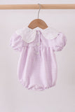 Purple Gingham Lace Bubble Aaria Tees