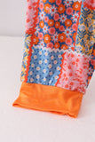 Orange floral patchwork bamboo women pants Aaria Tees