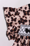 Leopard butterfly smocked ruffle bloomer set - Aaria Tees Aaria Tees