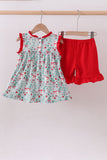 Strawberry Goose Ruffle Ruffle Set Aaria Tees
