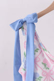 Blue bow floral women swimsuit - Aaria Tees Aaria Tees