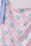 Blue bow floral women swimsuit - Aaria Tees Aaria Tees