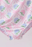 Blue bow floral women swimsuit - Aaria Tees Aaria Tees