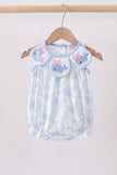 Blue Whale Embroidered Bubble Aaria Tees