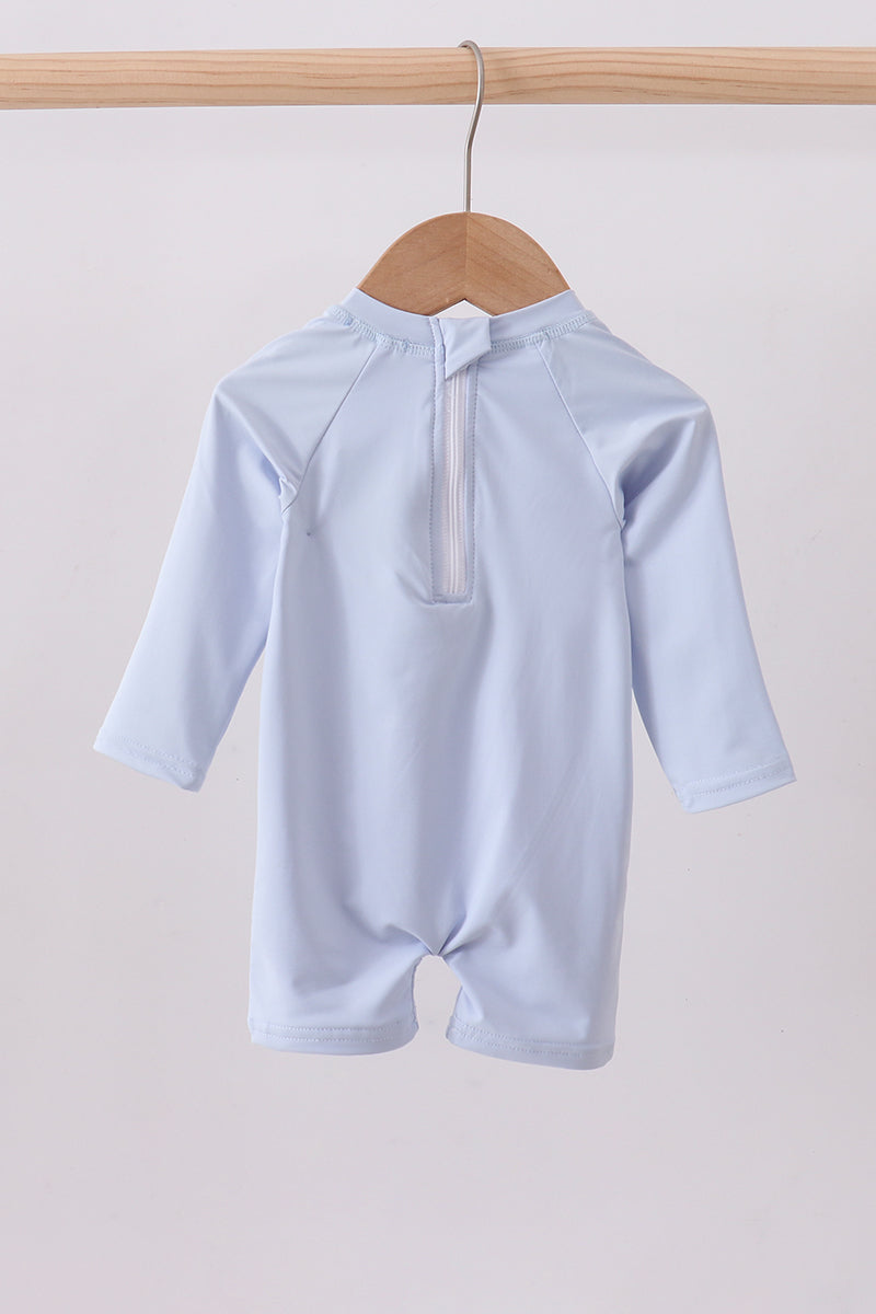 Blue Whale Applique One-Piece Swimsuit - Aaria Tees Aaria Tees