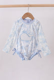 Blue Whale Applique  Rashguard Aaria Tees