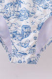 Blue beach sea women swimsuit set - Aaria Tees Aaria Tees