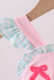 Pink Bow French Knot Bow Bubble Aaria Tees