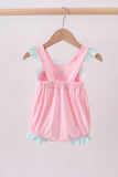Pink Bow French Knot Bow Bubble Aaria Tees
