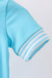 Blue character smocked romper - Aaria Tees Aaria Tees