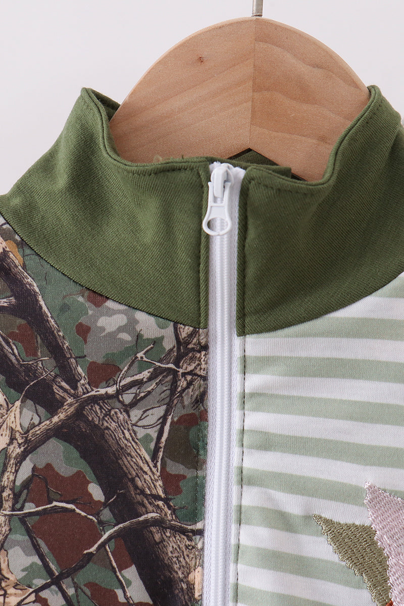 Camouflage duck embroidery pullover - Aaria Tees Aaria Tees