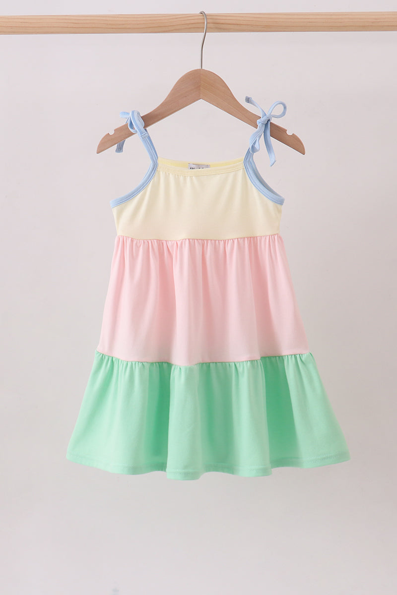 Color block tiered mom&me dress - Aaria Tees Aaria Tees