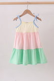 Color block tiered mom&me dress - Aaria Tees Aaria Tees