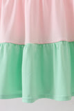 Color block tiered mom&me dress - Aaria Tees Aaria Tees