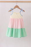 Color block tiered mom&me dress - Aaria Tees Aaria Tees