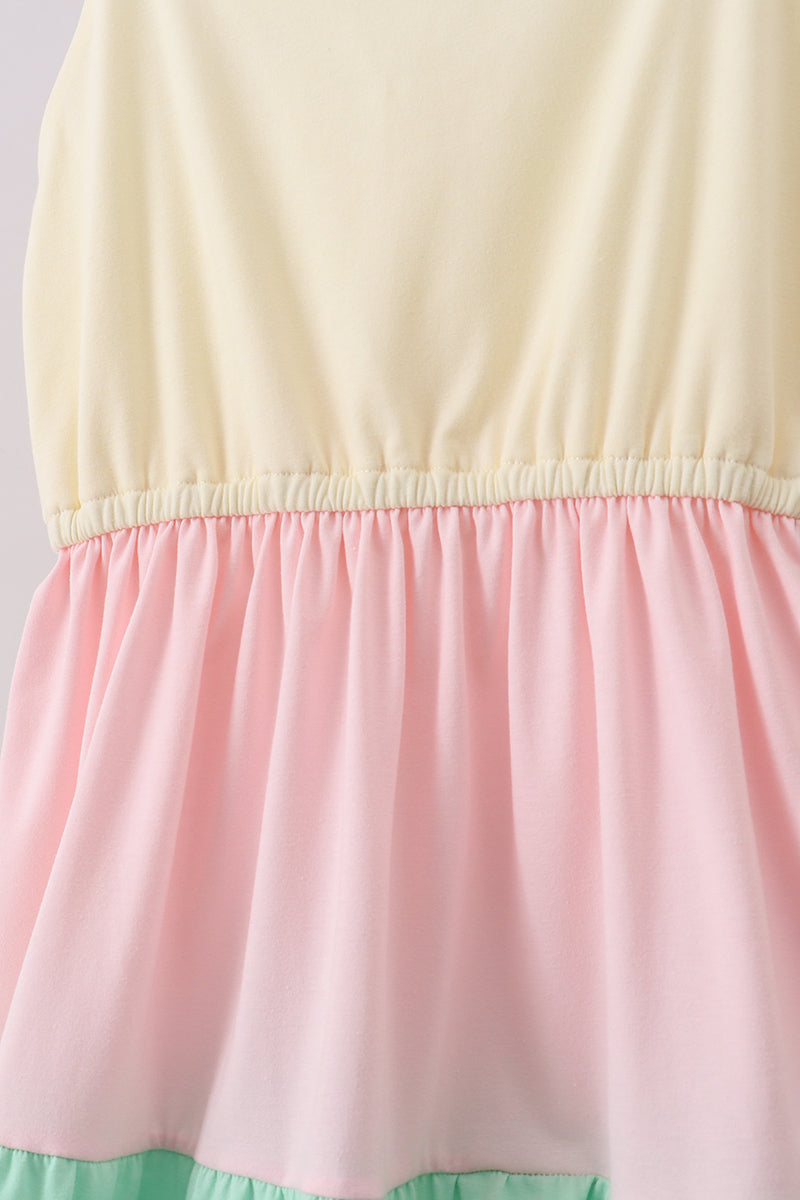 Color block tiered mom&me dress - Aaria Tees Aaria Tees