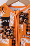 Orange Tennessee VOLS bamboo zipper romper - Aaria Tees Aaria Tees
