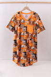Orange Tennessee VOLS bamboo nightgown - Aaria Tees Aaria Tees
