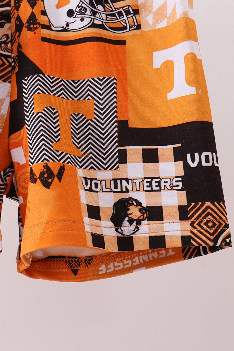 Orange Tennessee VOLS bamboo pajama set - Aaria Tees Aaria Tees