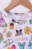 Purple character castle bamboo dress - Aaria Tees Aaria Tees