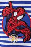 Blue stripe character applique bubble - Aaria Tees Aaria Tees