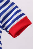 Blue stripe character applique bubble - Aaria Tees Aaria Tees