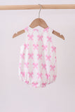 Pink Bow Goose Applique Bubble Aaria Tees
