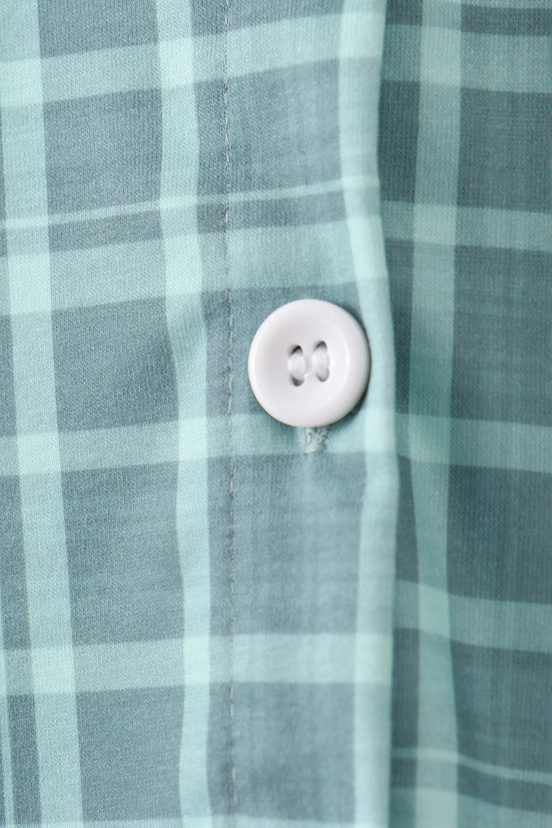 Duck embroidery button down plaid shirt - Aaria Tees Aaria Tees