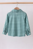 Duck embroidery button down plaid shirt - Aaria Tees Aaria Tees