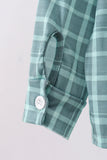 Duck embroidery button down plaid shirt - Aaria Tees Aaria Tees