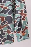 Camouflage puppy hunting embroidery button shirt - Aaria Tees Aaria Tees