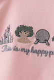 Happy Place Embroidered Bubble Aaria Tees