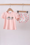 Happy Place Embroidered Bloomer Set Aaria Tees
