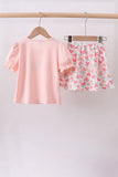 Happy Place Embroidered Skorts Set Aaria Tees