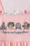 Happy Place Embroidered Dress Aaria Tees