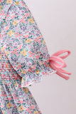 Summer garden smocked ruffle dress - Aaria Tees Aaria Tees