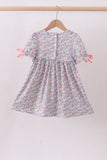 Summer garden smocked ruffle dress - Aaria Tees Aaria Tees