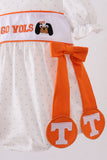 Tennessee go vols embroidery bow bubble - Aaria Tees Aaria Tees
