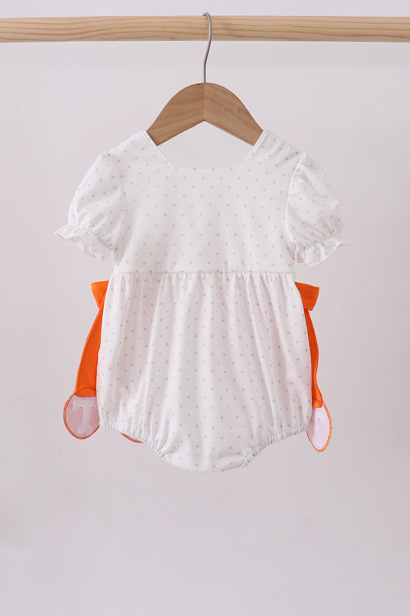 Tennessee go vols embroidery bow bubble - Aaria Tees Aaria Tees